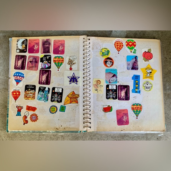 c. 1981 Vtg Spiral Bound Sticker Collection Album - Picture 4 of 16